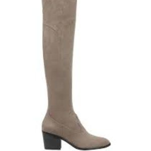 Marc Fisher Over the Knee Taupe Suede Boots SZ 7.5